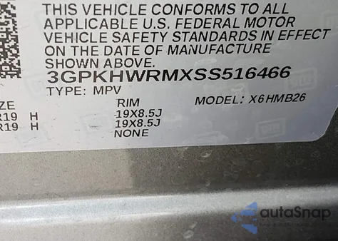 2025 Honda Prologue Touring z USA, uszkodzony, nr VIN 3GPKHWRMXSS516466